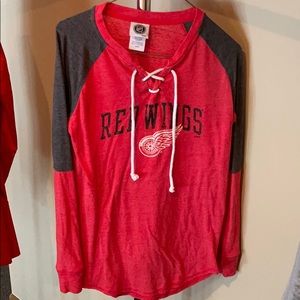 Red wings long sleeve shirt